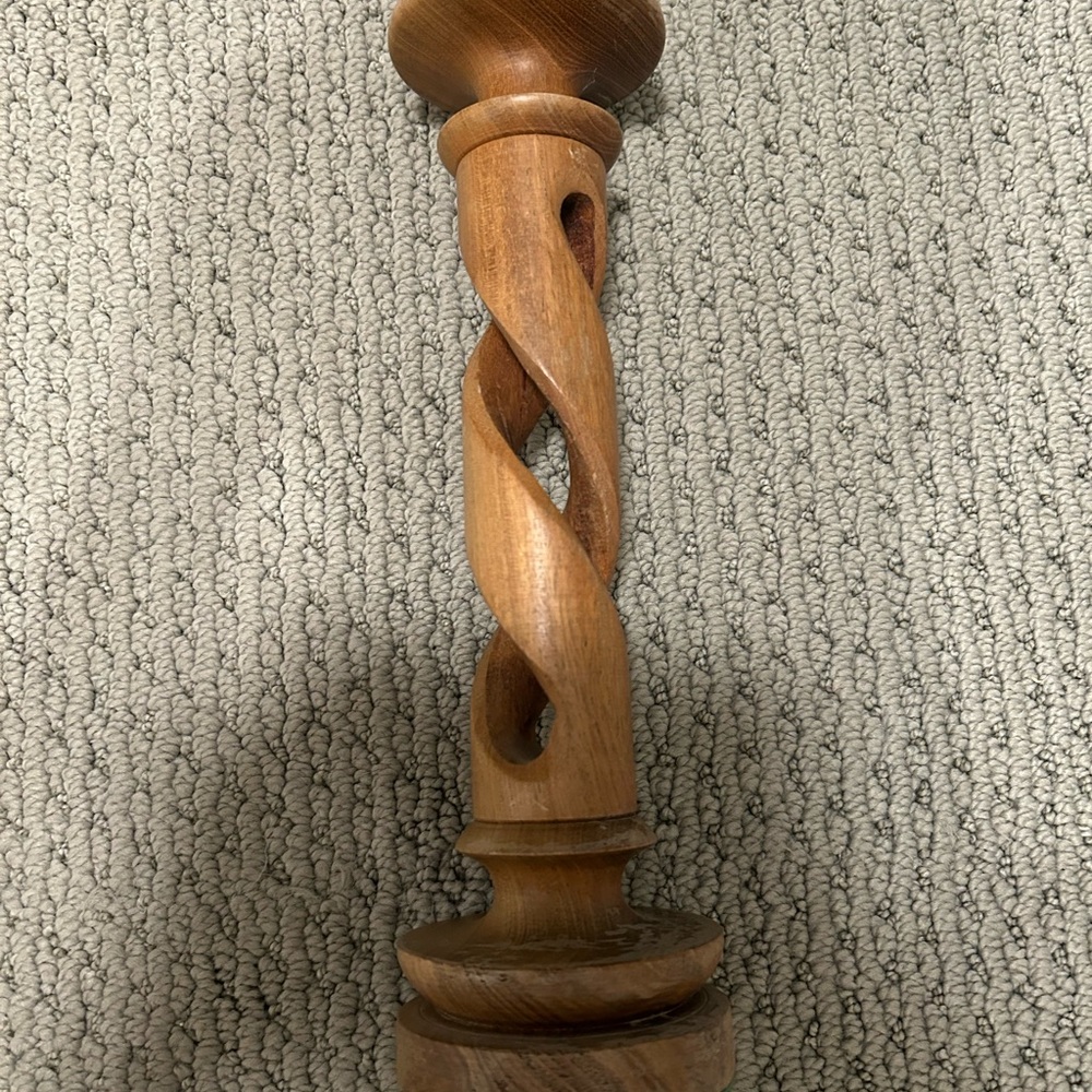 Elegant Wooden Candle Holder